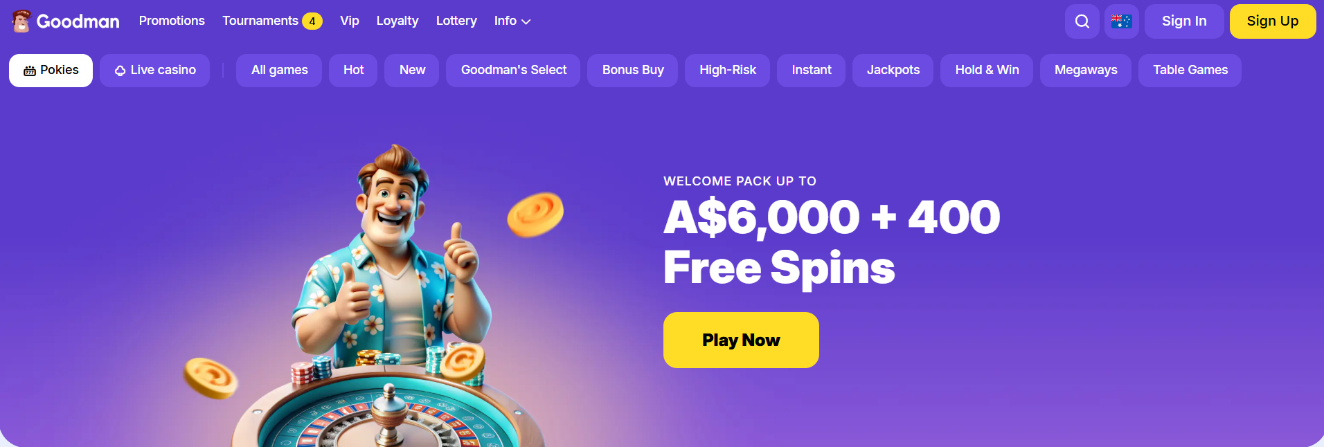 Goodman Casino Screenshot